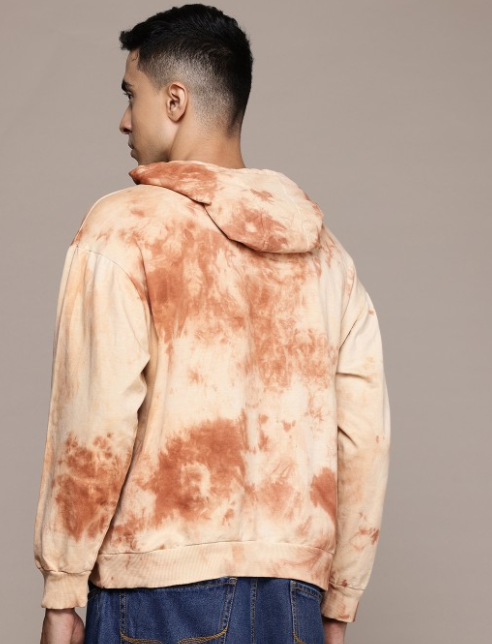 The Lifestyle Co. Tie-Dye Printed Hooded Sweatshirt