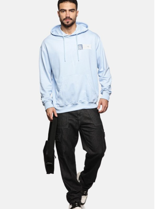 The Lifestyle Co Men Printed Relaxed Fit Hoodie Cotton Sweatshirts